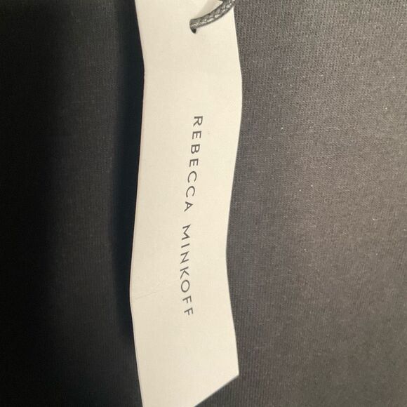 NWT Rebecca Minkoff Marta Belted‎ T-Shirt Dress Black Long Sleeve Size Medium - Picture 8 of 13